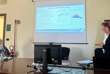 Luciana Aimone Gigio, ricercatrice della sede di Torino della Banca d'Italia insieme al collega Paolo Emilio Mistrulli