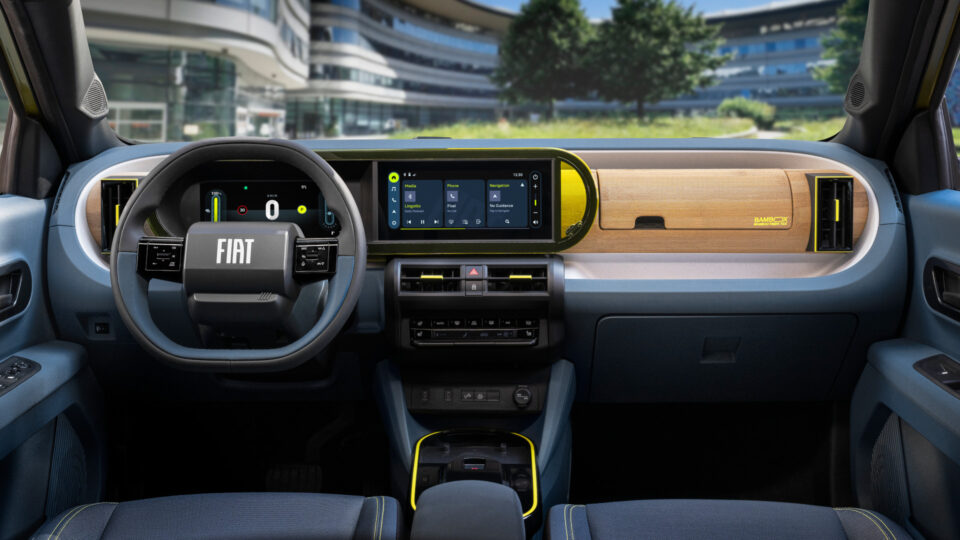 L'interno della Fiat Grande Panda