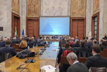 Un momento della riunione del 14 marzo del tavolo automotive al Ministero delle imprese e del made in Italy