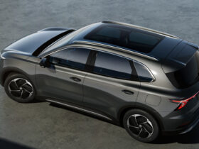 La nuova MGS5 EV vista dall'alto