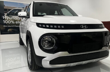 La Hyundai Inster in esposizione