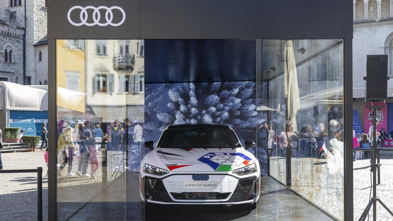 L'Audi e-tron GT quattro con la livrea FISI