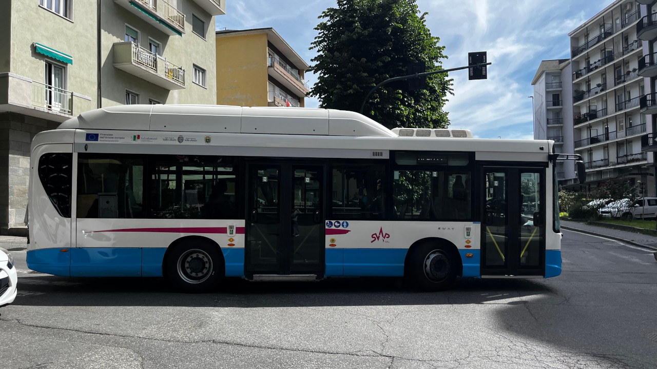 La 'Navetta Rossa', l'unico bus elettrico