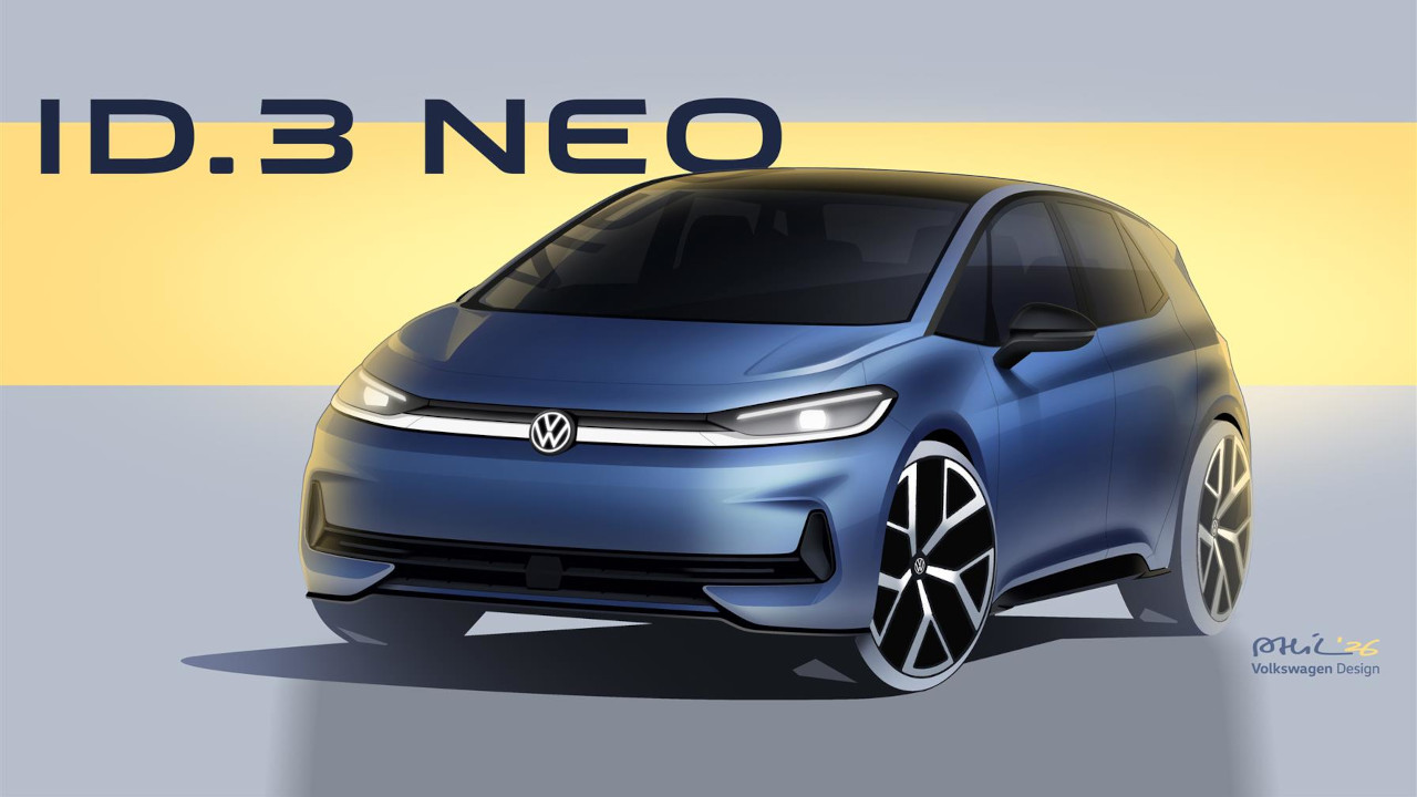 Un'anticipazione della linea della nuova Volkswagen ID.3 neo
