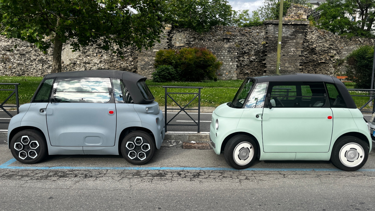 Una Ami ed una Topolino ad Aosta